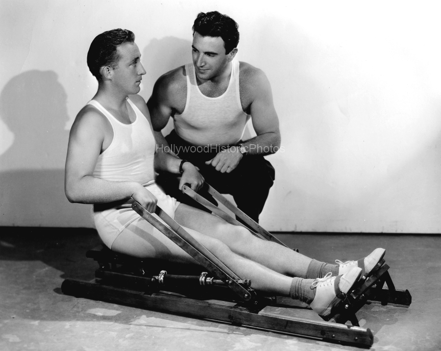 Bing Crosby 1939 2 DeMille Barn Gym at Paramount wm.jpg
